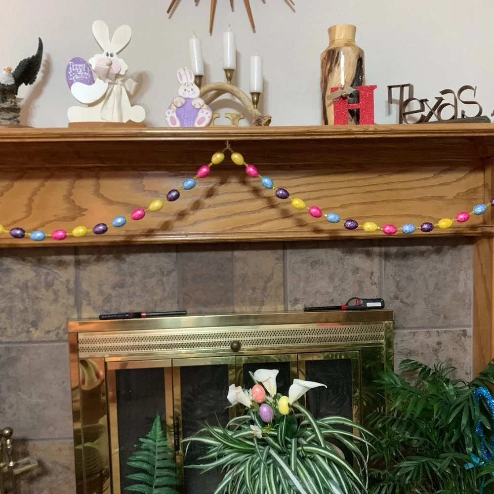 Multi colored Easter Egg Garland